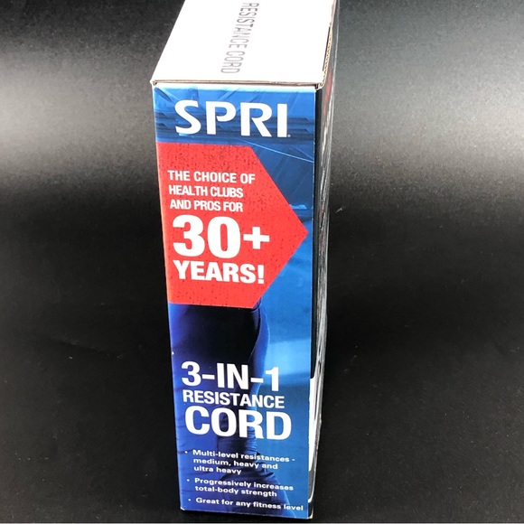 SPRI 3-in-1 Resistance Tube Kit Include 3 Levels of Resistance Exercise Band Kit - Picture 5 of 6